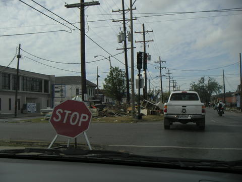 Picture from devastated and mostly empoverished Lower 9th Ward after Katrina.