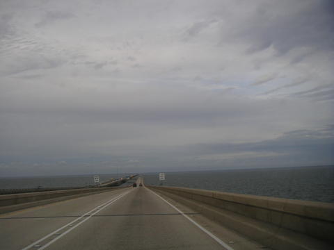 Picture from the "Causeway." At 33km (25mi), the Causeway is the world's largest bridge.